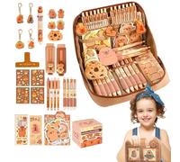 Generico Astuccio Portamatite Capybara - Decorativi con Capibara,Borsa Con 12 Scomparti E Ampia Apertura, Borsetta Carina Con Decorativi Per Bambine, Ragazze, Compleanni, Lauree E Pasqua
