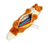 Generico Astuccio Portamatite Portaoggetti in Peluche con Cerniera | Astuccio Custodia Borsa Cancelleria Per Scuola Università Ufficio Viaggio Outdoor Donne Ragazze Ragazzi Bambini