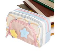 Genérico Astuccio Scuola | Borsa Astuccio Stella Punta | Custodia Estetica Di Grande Capacità con Cerniera per Ragazze Studenti | per Lezioni Arte Disegno Artigianato Viaggio, Rosa, Consulte la