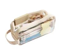 Generico Astuccio Trasparente - Pochette Portapenne In PVC Con Cerniera | Borsa Trucco Chiara | Custodia Impermeabile Per Cancelleria, Cosmetici & Viaggi