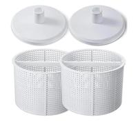 Generico AT02-2 Pezzi 7 Pollici compatibili for SPX1082CA, cestello for Skimmer for Piscina e 2 Pezzi SP1106 Piastra di aspirazione compatibili for Hayward, Skimmer for Piscina interrata Skim Vac