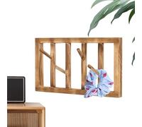 Generico Attaccapanni Da Parete | Gancio Rustico Con Risparmio Spazio | Attaccapanni In Legno A Muro | Per Asciugamano Cappello Chiave Ingresso Soggiorno Camera Da Bagno Cucina Ufficio