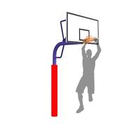 Generico Attacco di Ritorno for Basket Resistente, Cuscinetto Resistente for Tutte Le Condizioni Atmosferiche, for La Protezione E La Sicurezza del Giocatore