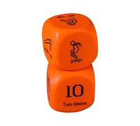 Generico Attività - Gioco Divertente A 6 Facce | Set Di 2 Palestra Include Piegamenti, Affondi E,Per Adolescenti Adulti Famiglia Casa Gruppo Gioco Educazione Fisica