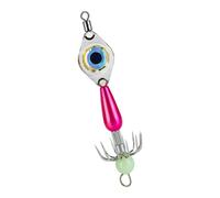 Generico Attrezzature da Pesca Illuminate a LED Resistenti alla corrosione Doppio Gancio per Un Aumento del Tasso catture Notturne Polpi Pesca con da Pesca con Cattura efficiente