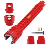 Generico Attrezzo Multifunzionale Per Installazione Rubinetti Lavello - Estrattore per l'Installazione dei Tubi,Chiave Per Rubinetti Sotto Lavello - per Bagno Water Casa Cucina Interno ed Esterno