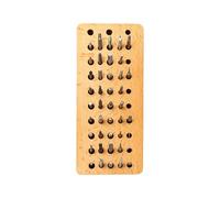 Generico Attrezzo Porta Punzoni,Stand Portatile in Legno a 30 Fori | Utensili per Stampaggio Cuoio - Per Macchinista Lavoro Officina Hobby Riparazione Elettronica Banco Intaglio Elettrico