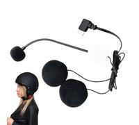 Generico Audio Per Moto | Microfono Integrato Per Caschi Da Moto - Cuffie Antirumore Ad Alta Definizione Impermeabili Con Tipo-C Per Interviste E Vlogging Con Mezza Visiera