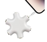 Generico Audio Splitter - 1 to 5 Headphone Audio Crossover | Headset Splitter | HeadphoneSplitters Jack Adapter | AudioAdapter Headphone Connector Splitters Adapters for Adults Pc Laptop Tablet