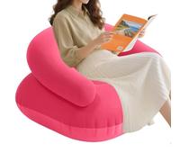 Generico Aufblasbares Campingsofa 75x75cm Tragbare Couch mit Beflockung Luftsessel für Garten & Festivals Schnell Aufblasbare Liege Design Outdoor Zubehör