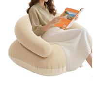 Generico Aufblasbares Campingsofa 75x75cm Tragbare Couch mit Beflockung Luftsessel für Garten & Festivals Schnell Aufblasbare Liege Design Outdoor Zubehör