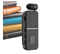 Generico Auricellari Senza Fili | Cuffie a Clip per Bavero con Riduzione del Rumore,Auricellari per la Corsa con Display Digitale | Per Viaggio Sport Lavoro Corsa Allenamento Business Uomini E Donne