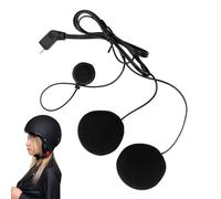 Generico Auricolare per Casco da Moto - Microfono Interfono per Casco Motociclistico - Audio Antirumore 10 Pin Impermeabile Unisex per Ciclisti e Motociclisti Adulti