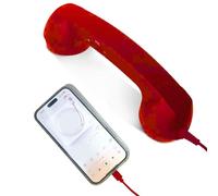 Genérico Auricolare retrò per telefoni cellulari | tipo C retrò comodo per la casa con microfono | adattatore per cellulare fisso | per ufficio casa comodino bagno scrivania soggiorno scuola