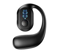 Generico Auricolare wireless a orecchio singolo - Chipset 5.3, auricolari 5.3 resistenti al sudore, geometria del gancio auricolare ruotabile, microfono HD integrato con indicatore LED di