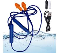 Generico Auricolari con Banda per il Collo | Cuffiette Senza Fili con Design In-Ear - Cuffie Impermeabili Antirumore con Batteria da 12 Ore per Lavoro - Per la Protezione 'Udito in Cantieri Edili