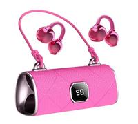 Generico Auricolari Open Ear - Clip wireless sugli auricolari del cuffio con il rumore che annulla il suono chiaro, cuffie alla moda per donne, sport fitness da viaggio in palestra e uso quotidiano