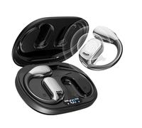 Generico Auricolari Per Traduzione - Auricolare 144 Per La Lingua, Display Digitale | Traduttore In Reale Basato Sull'intelligenza Artificiale Per Dispositivi, Auricolari Wireless Per C