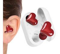 Generico Auricolari Wireless | Cuffie Impermeabili a Forma di Cuore | 8 Ore di Autonomia Audio Stereo Vere Wireless con Controllo Touch LED | Per Donne Adulti per l'Ascolto in Compleanno e San