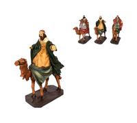 Generico Aurora Store Set 3 RE Magi a Cammello Natività da h. 20 cm Presepe Statuine in Resina con 3 soggetti Personaggi da 15 x 8 x h. 20 cm Sacra Famiglia