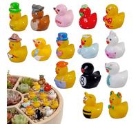 Generico Authentic Tiny Ducks, 50 Piece Yellow Resin, Miniature Duck Decor, Sturdy Bulk Set, for Winter Daytime Night Party Wedding Date Offices Special Occasions Hotel Restaurant School Daily Use