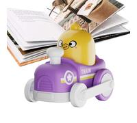 Genérico Auto Backspace - con Ritorno e Orso Decorativo | Giocattoli Animali Camion | per Bambini e Ragazze Casa Viaggio Camera Da Letto Aula Compleanno Natale