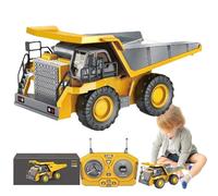Generico Autocarro con cassone ribaltabile telecomandato,Autocarro con cassone ribaltabile telecomandato,Camion telecomandati per bambini 6+ - con per auto RC con fari funzionanti