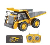 Generico Autocarro con cassone ribaltabile telecomandato,Autocarro con cassone ribaltabile telecomandato, Camion telecomandati per bambini 6+, con per auto RC con fari funzionanti