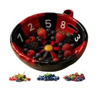 Generico Automatic Berry Washing Bowl,360 Rotating Fruit and Vegetable Wash,Berry Bowl with Strainer,Blueberries Swirl Washing Tool with Holes,for Quick Cleaning Cherry Tomato Lettuce Raspberry