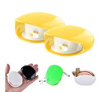 Generico Automatic Cord Reel, Automatic Cord Winder, No More Tangled Cords, for USB Cables, Headphone Cable, Data Charging Cable, Travel packing essential (2PCS-Yellow)