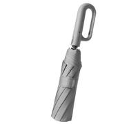 Generico Automatic Folding Umbrella-Automatic UV Protection Umbrella 70cm | Sun, Carabiner Handle Compact Portable Folding For Rain & Sun Women Men