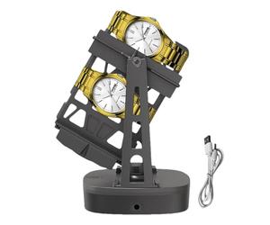 Generico Automatic Watch Winder - Self Winding Display Stand, Quiet Motor Rotation System, Portable Compact Frame | Mechanical Timepiece Storage Organizer For Home Office Dresser Showcase Travel