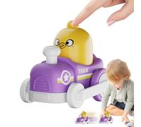 Genérico Automobile autoalimentato a pressione | Veicolo Orso con Ritorno | Giocattoli per camion animali animati | per bambini ragazze da viaggio camera da casa scuola regalo compleanno Natale