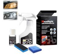 Generico Automotive Headlamp Restoration Fluid Kit,Clear Coating Polish Refurbisher,Vehicles That Restores Clarity,Yellowing & Scratches,Multifunctional Headlight Cleaner,for all Vehicle Types