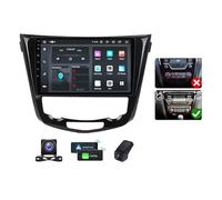 Generico Autoradio 2 DIN Android 14 per Nissan X-Trail/Qashqai 2013-2022 con Carplay, Android Auto, Schermo Touchscreen da 10 Pollici 2K, Supporto Bluetooth/FM, RDS/4G, WiFi/DSP/comandi al Volante (A