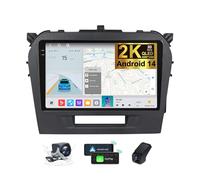 Generico Autoradio Android 14 per Suzuki Vitara 4 2014-2018 con Carplay, Android Auto, Schermo Touch 2K da 9,5 Pollici, Stereo 2 DIN, Navigazione GPS, Bluetooth 5.0, DSP, Radio FM/RDS, comandi al Vol