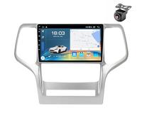 Generico Autoradio Android 15 per Jeep Grand Cherokee WK2 2010 2011 2012 2013 con Tablet, Schermo da 10 Pollici, Lettore multimediale MP5, navigatore GPS, Radio FM, comandi al Volante, Carplay e Andr
