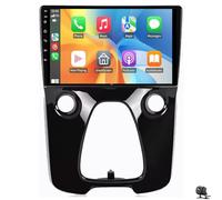 Generico Autoradio HTXPSM 10'' Doppio DIN Touch Screen Radio Navigazione per Peugeot 108 Citroen C1 Toyota Aygo 2014-2021 con CarPlay Wireless Android Auto BT Telecamera di Backup Comandi al Volante