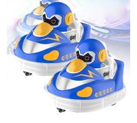 Generico Autoscontro Rc, Ricaricabile con Luce LED, Auto Giocattolo Telecomandata per Bambini, Intrattenimento Pop-up con Collisione, Giocattoli A Doppio Uso per Uso Interno Ed Esterno (Blue*2pcs)