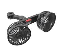 Generico Autositz Ventilator - 25cm Tragbarer Luftkühler | ABS Material 360 Grad Drehbares Kühlgebläse, 3 Stufen Hochgeschwindigkeitslüfter für LKW Bagger Kräne und SUV mit 180cm Langem Kabel 1 Stück