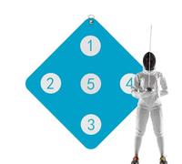 Generico Auxiliary Equipment Games - Fencing Practice Equipment | Wall-Mounted Fencing Practice Target | with Five Bulls-Eye, Skill Improvement Tool for Saber Enhancement