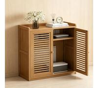 Generico Av Tower Media Stand Supporto In Legno, Armadio Per Componenti Video Con Porta, Mobiletto Porta Componenti Aperto HiFi For Ufficio Soggiorno(Brown)