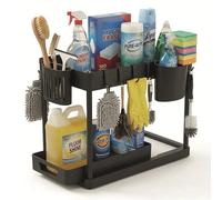 Generico Avilia - Organizer Sottolavello Cucina a 2 Ripiani con Cestelli e Ganci - Porta Detergenti e Accessori Salvaspazio per Bagno e Cucina - Struttura Stabile, Facile da Montare