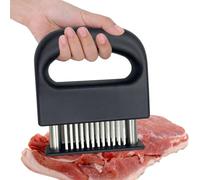 Genérico Avvocato di carne in acciaio inox, bistecca addolcitore | Ago di fornitura cucitrice cucitrice,Martello di martello di perforazione di carne per ammorbidire, marinare, Colpire