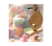 Generico Avvolgitrice Manuale in Legno, Filatoio for Maglieria, for Portafilo Diametro Interno Bobina for Cucire, Avvolgitore di Palline di Filato, Attrezzatura for Telaio