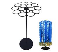 Generico Award Shelf - Heavy Duty 360 Degree Rotating Display Rack | No Drilling Tabletop Award Hanger | Holds 45+ Sports Medals for Running Race Soccer Baseball Softball Metal Display Stand