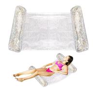 Generico AWater Hammock - 4-in-1 Inflatable Raft & Lounger Bed | Foldable Multi-Purpose Floating Water Hammock For Pools, Lakes & Rivers | Portable Mesh Swimming Pool Bed For