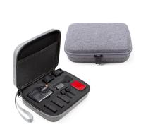 Generico Azione 5 Pro Custodia rigida per DJI Osmo Action 5 Pro, custodia impermeabile, mini borsetta rigida, borsa da viaggio protettiva per accessori per videocamere d'azione (Grigio)