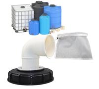 Generico b Tote Filter Cap Adapter Kit - Water Tote Hose Adapter With 45° 90° Elbow Connectors, b Tank Filter Cap Fittings For Water Storage Container Garden Irrigation Hose Connection
