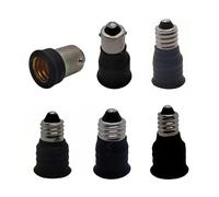 Generico BA15D BA9S E10 TO E12 E14 Portalampada Convertitore Adattatore di conversione della luce ignifugo(10PCS,E10 TO E14)